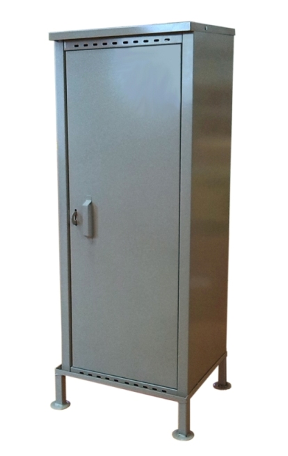 Шкаф для хранения газового баллона 50 литров одинарный, цвет - серый